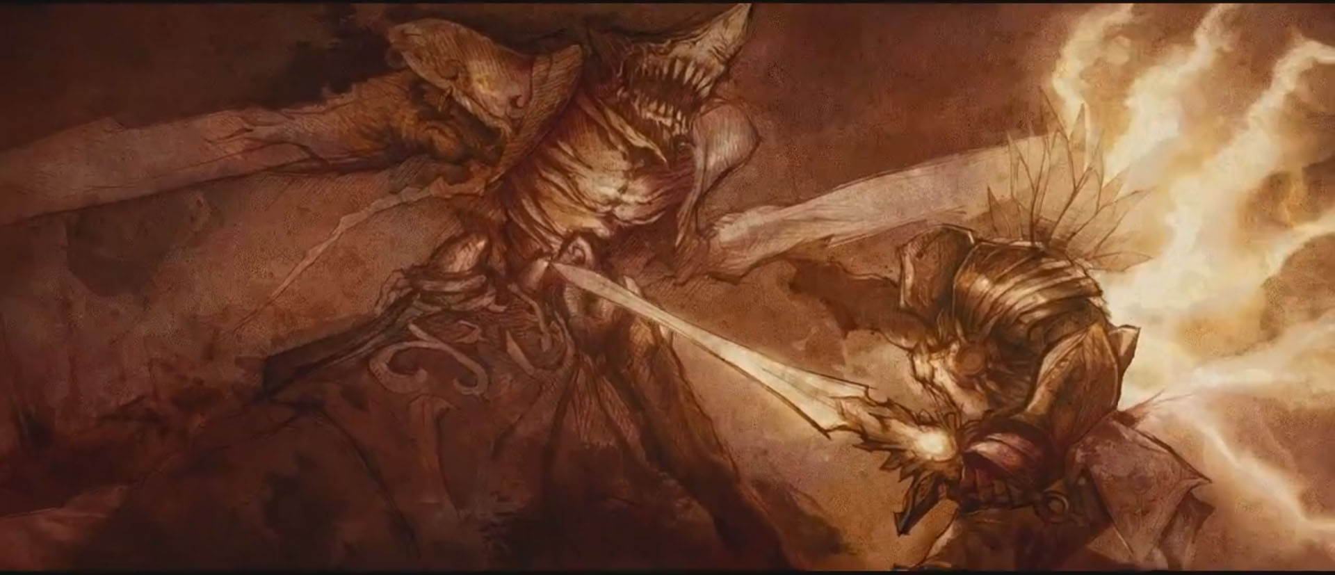 Tyrael vs. Shark Demon